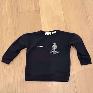 Frame Denim Kids Dark Blue Crewneck